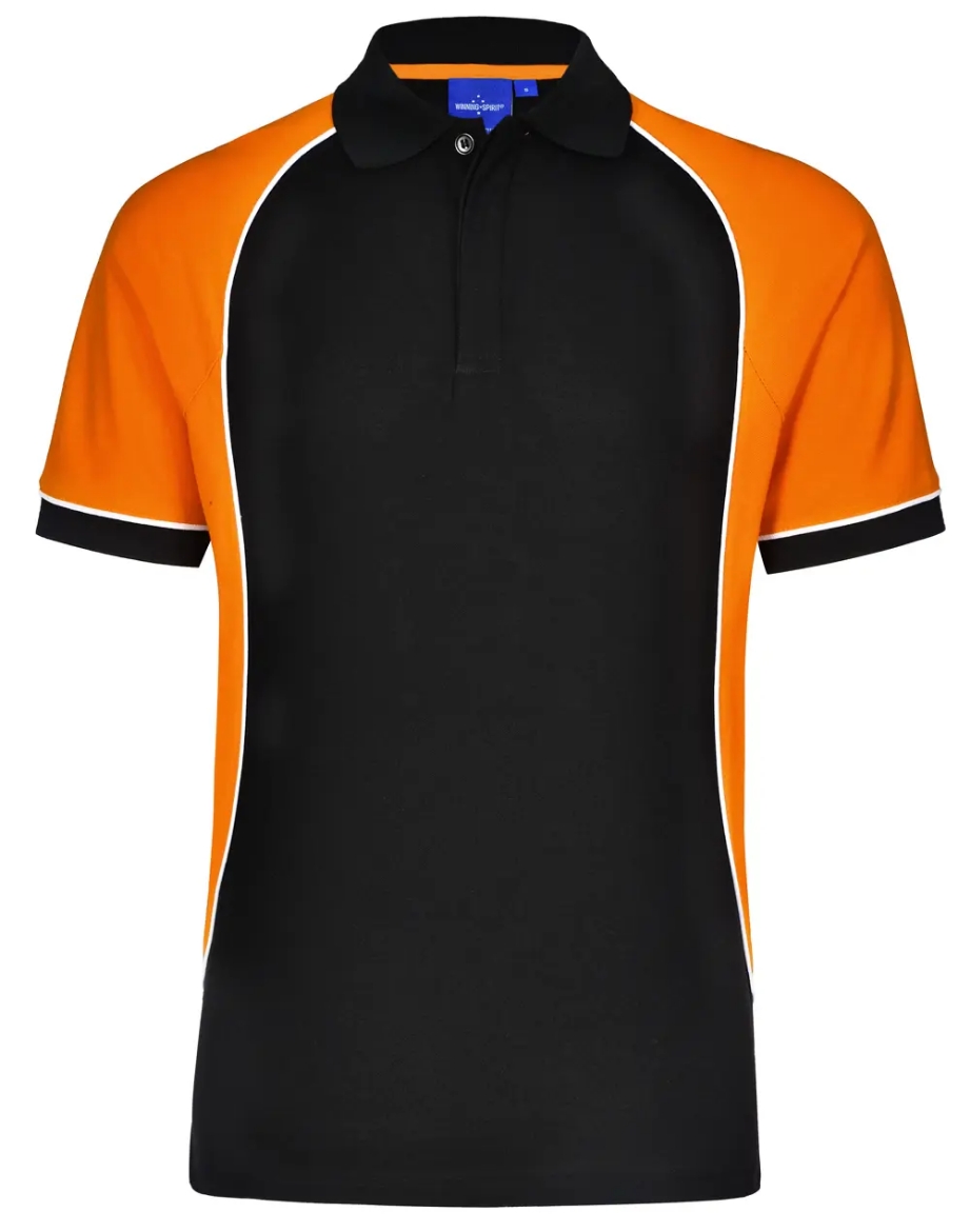 Picture of Winning Spirit, Mens TrueDry Tri-Colour S/S Pique Polo